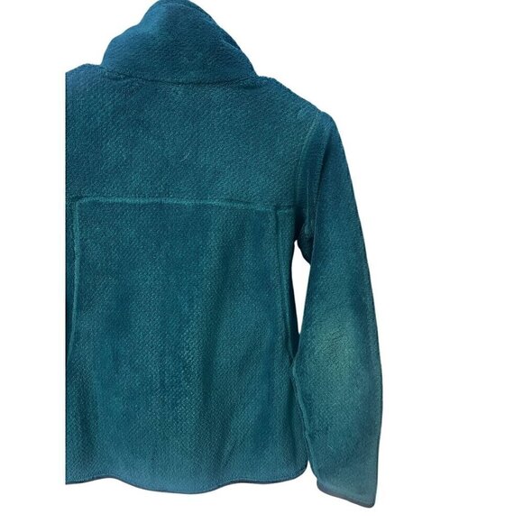 Patagonia Womens Synchilla Snap-T Fleece Pullover Teal, WIND RESISTANT, OUTDOORS - Picture 7 of 8